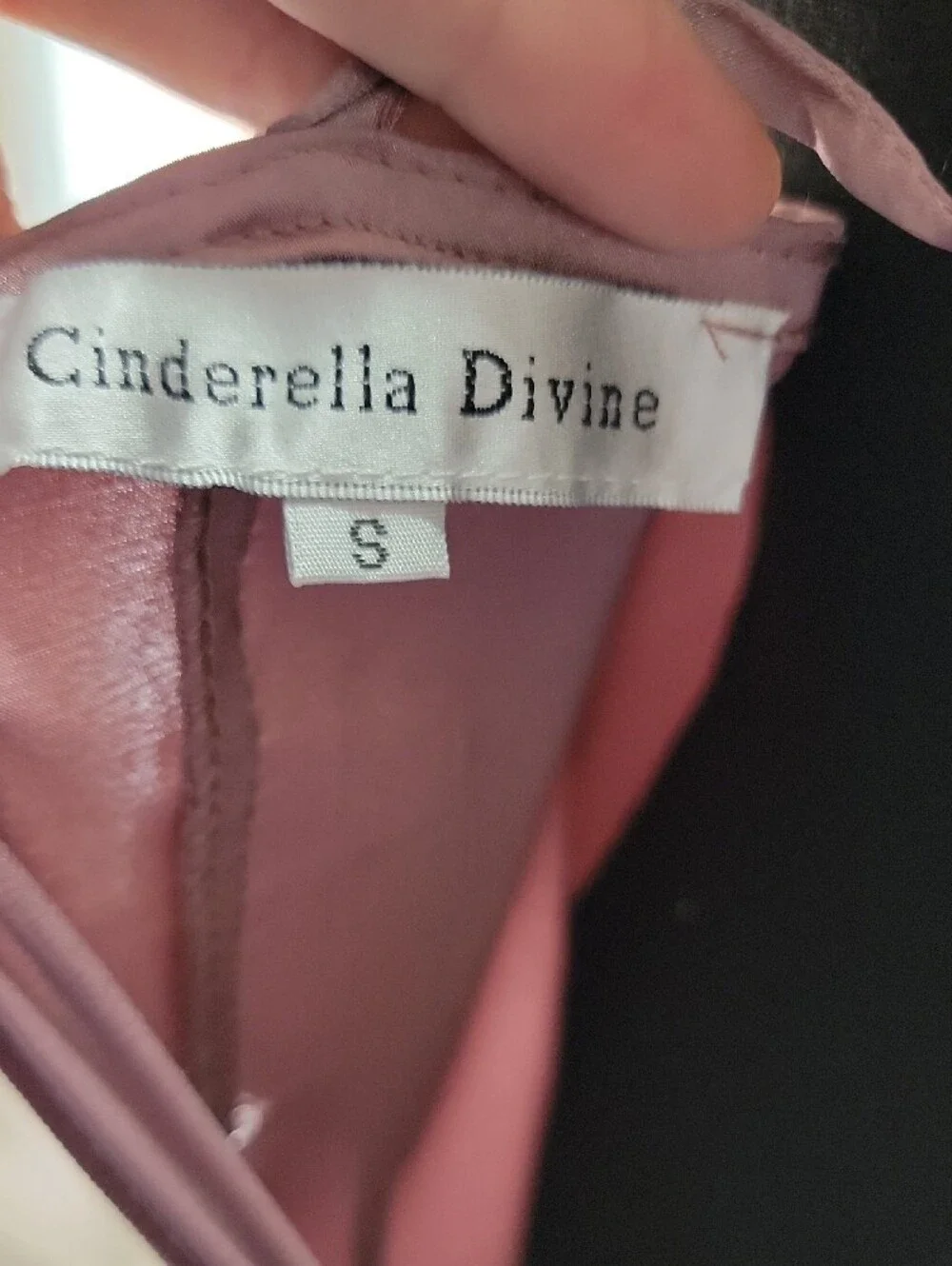 Satin Maxi Slip Dress in Dusty Rose with Front Slit
